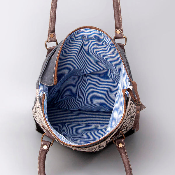 LC-KB481 Tote Upcycled Canvas Ladies Bag