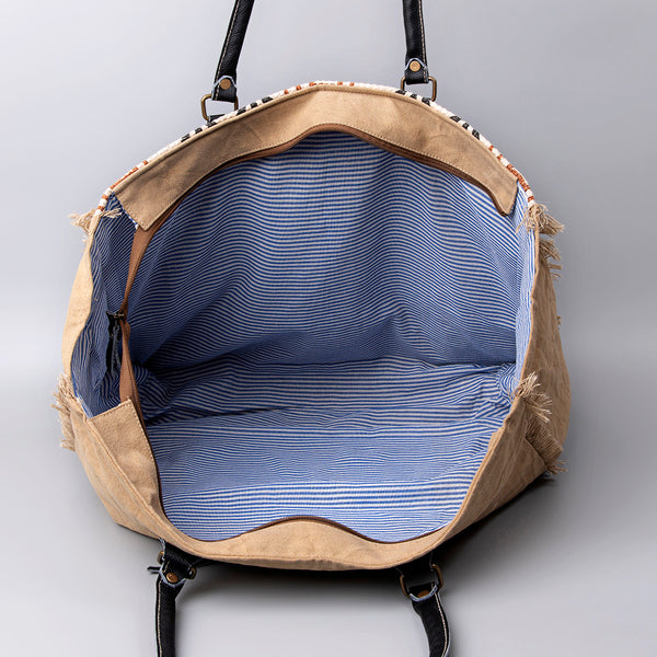 LC-KB484 Weekender Upcycled Canvas Ladies Bag