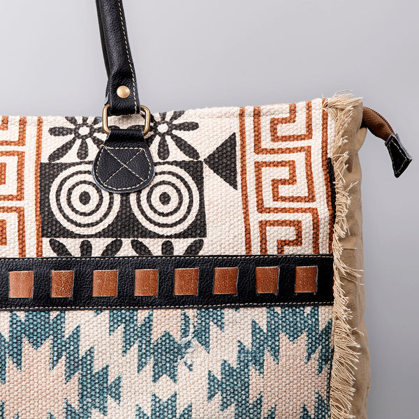 LC-KB484 Weekender Upcycled Canvas Ladies Bag