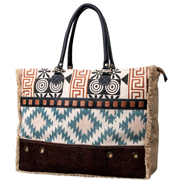 LC-KB484 Weekender Upcycled Canvas Ladies Bag