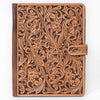 ADBG1040 American Darling Hand-Tooled Floral Genuine Leather Western Portfolio Bag