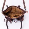 ADBG1045 American Darling Hair-on Cowhide Leather Tote Bag Fringes Western Style Genuine Leather Handbag
