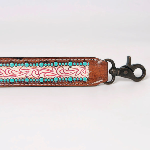 LC-ADSTF183 Hand Tooled Genuine Leather Handle Strap