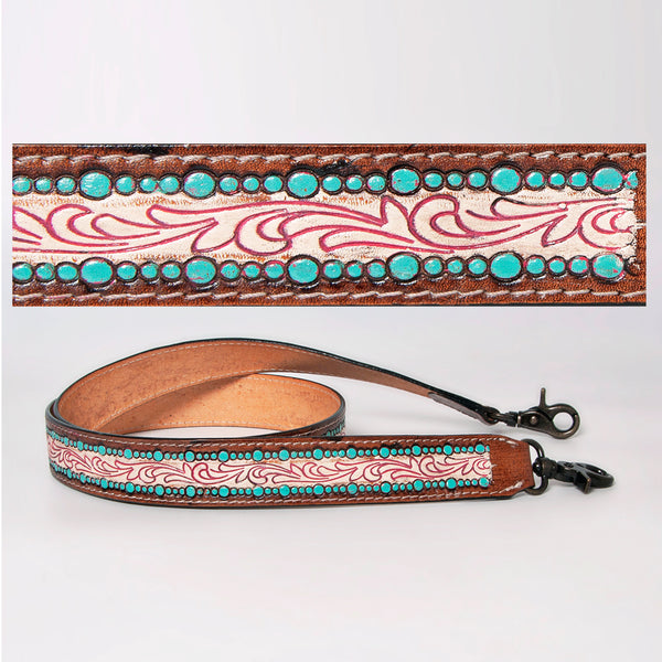 LC-ADSTF183 Hand Tooled Genuine Leather Handle Strap