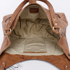 ADBGI218 Tooled Leather Hobo Bag with Turquoise Concho & Studded Trim