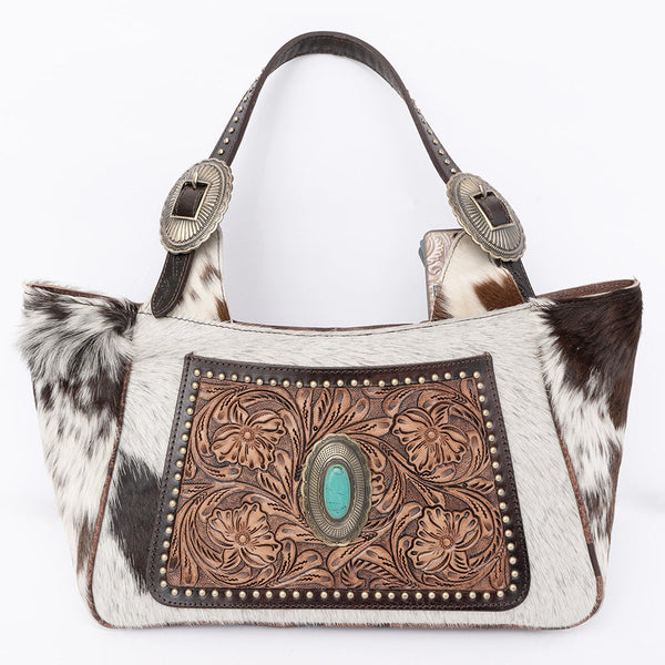 ADBGI224 Hobo Hair On Genuine Western Leather Women Bag