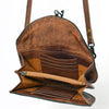 ADBG829 American Darling Western Small Cross body Bag Hand Tooled with Hand-Woven Saddle Blanket
