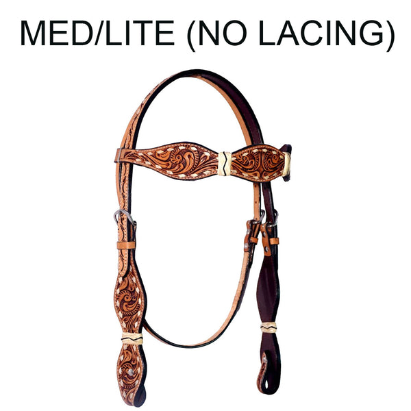 BER212A-Western Leather Breast Collar