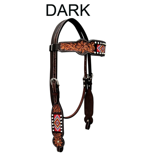 BER226A-Western Leather Breast Collar