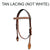 BER501A-Western Leather Headstall