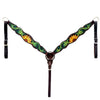 BER344-Western Leather Breast Collar