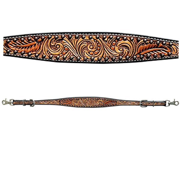 BER348-Western Leather Wither Straps
