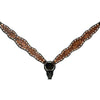 BER356-Western Leather Breast Collar