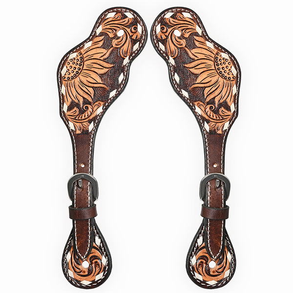 BER356-Western American Leather Spur Strap