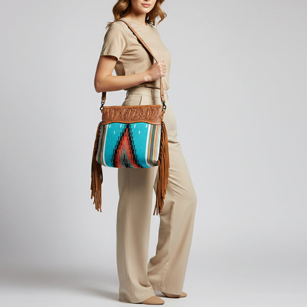 LC-ADBGZ702 Crossbody Genuine Western Leather Women Bag