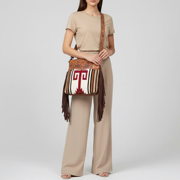 LC-ADBGZ710 Crossbody Genuine Western Leather Women Bag