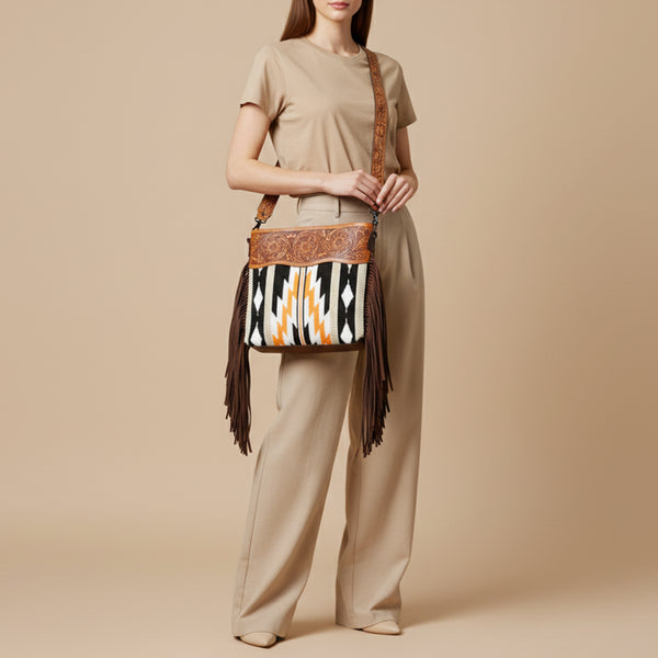 LC-ADBGZ712 Crossbody Genuine Western Leather Women Bag