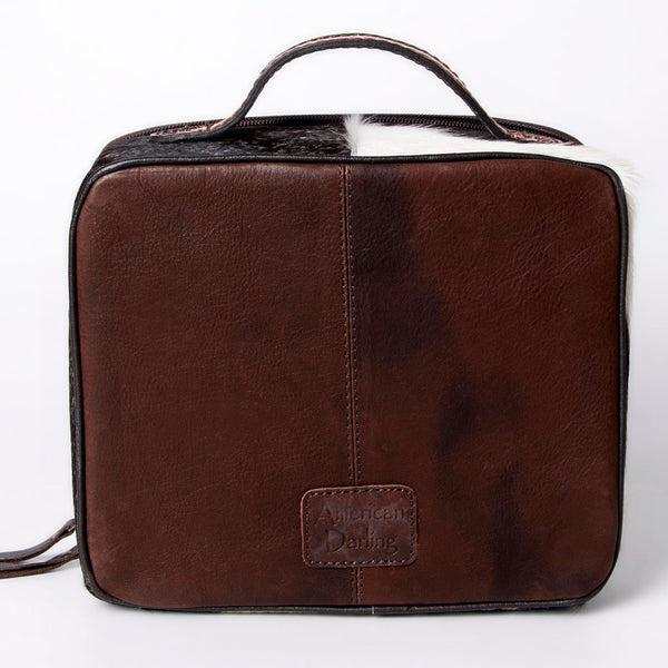 ADBGA300 American Darling Western Hand Tooled Leather Hair-On Cowhide Jewelry Case