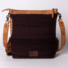 ADBG905 American Darling Handcrafted Hand Tooled Leather Saddle Blanket Cross body Bag