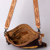 ADBG905 American Darling Handcrafted Hand Tooled Leather Saddle Blanket Cross body Bag