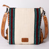 ADBG905 American Darling Handcrafted Hand Tooled Leather Saddle Blanket Cross body Bag
