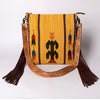 ADBG905 American Darling Handcrafted Hand Tooled Leather Saddle Blanket Cross body Bag