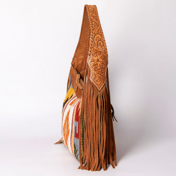 ADBG905 American Darling Handcrafted Hand Tooled Leather Saddle Blanket Cross body Bag