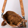 ADBG905 American Darling Handcrafted Hand Tooled Leather Saddle Blanket Cross body Bag