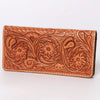 ADBG488 Hand Tooled Leather Floral Crossbody Wallet Wristlet Clutch Bag