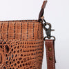 ADBG963 American Darling Crocodile Embossed Western Leather Cross body Bag