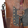 ADBG1053 American Darling Handcrafted Leather Tote Bag Colorful Leather Stripes Western Handbag