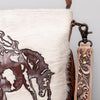 ADBGS192 Cowhide Large Crossbody Bag with Tooled Strap & Fringe - Western Rodeo Purse