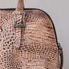 ADBG986 Croc Embossed Leather Western Tote Bag Structured Handbag by American Darling