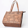 ADBG1061 American Darling Hand-Tooled Leather Backpack Tote Genuine Floral Carved Western Convertible Bag