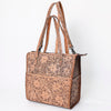 ADBG1061 American Darling Hand-Tooled Leather Backpack Tote Genuine Floral Carved Western Convertible Bag