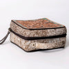 ADBGA311 American Darling Tooled Leather and Cowhide Floral Western Jewelry Case