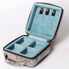 ADBGA311 American Darling Tooled Leather and Cowhide Floral Western Jewelry Case