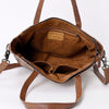 ADBG957 American Darling Exotic Embossed Leather Western Tote Bag with Adjustable Crossbody Strap