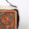 ADBGA311 American Darling Tooled Leather and Cowhide Floral Western Jewelry Case
