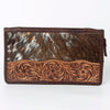 ADBGA323 American Darling Hand Tooled Leather Hair-On Cowhide Travel Jewelry Case