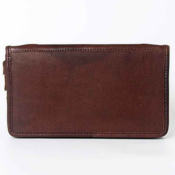 ADBGA323 American Darling Hand Tooled Leather Hair-On Cowhide Travel Jewelry Case