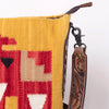 ADBG905 American Darling Southwestern Wool Blanket & Tooled Leather Crossbody Bag with Fringes