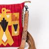 ADBG905 American Darling Southwestern Wool Blanket & Tooled Leather Crossbody Bag with Fringes