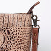 ADBG963 American Darling Crocodile Embossed Western Leather Cross body Bag