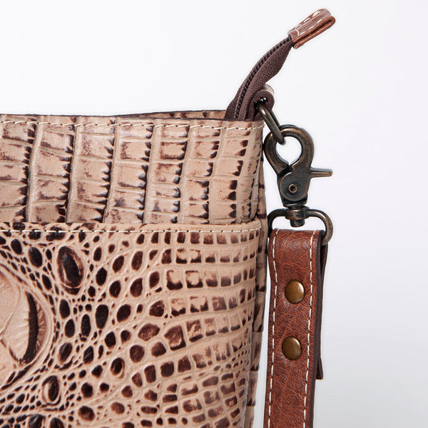ADBG963 American Darling Crocodile Embossed Western Leather Cross body Bag
