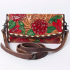 ADBG889 American Darling Hand Tooled Leather Wallet | Western Tooled Crossbody Wallet