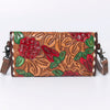 ADBG889 American Darling Hand Tooled Leather Wallet | Western Tooled Crossbody Wallet