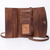 ADBG889 American Darling Hand Tooled Leather Wallet | Western Tooled Crossbody Wallet