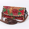 ADBG889 American Darling Hand Tooled Leather Wallet | Western Tooled Crossbody Wallet