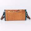 ADBG889 American Darling Hand Tooled Leather Wallet | Western Tooled Crossbody Wallet